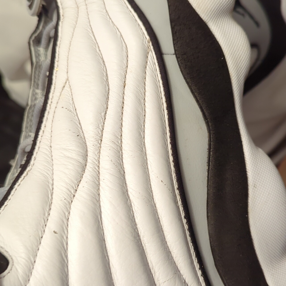 Jordan pro strong men's sz 14 white on grey - Picture 13 of 15